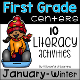 January Literacy Centers - First Grade