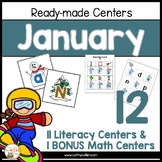 January Literacy Centers Kindergarten & 1st Grade WINTER S