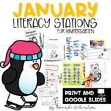January Kindergarten | January Literacy Centers and Stations
