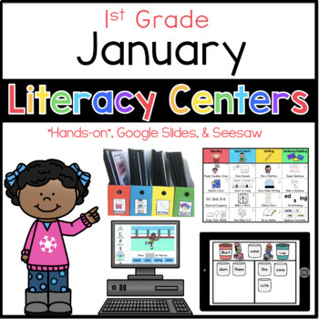 Preview of January Literacy Centers 1st Grade SoR