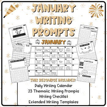 January MEGA BUNDLE | Literacy Centers | Writing Prompts | MLK | Poetry