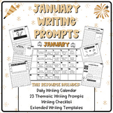 January MEGA BUNDLE | Literacy Centers | Writing Prompts |