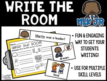 Preview of January MLK Write the Room - Martin Luther King Jr Write the Room