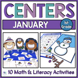 January Literacy Centers 1st Grade Math Centers And Games 