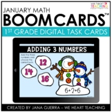 January Boom Cards™ | Adding 3 Numbers Boom Cards™