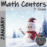 January Math Centers First Grade