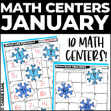 4th Grade Math Centers - January Easy Prep Math Centers