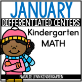January Math Centers Kindergarten | Differentiated Centers