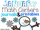 January Math Centers and Printables First Grade