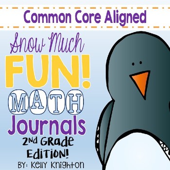 Preview of January Math Interactive Journal Second Grade