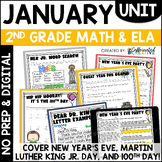January Math Reading Writing Activities Worksheets 2nd Gra