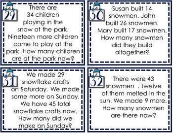 January Math Spiral Review (48 Task Cards & Data Sheets) by Stacy Dugger