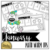 January Math Warm Ups - Differentiated for 2 levels!