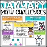 January Math Challenges for 2nd Grade - Winter Math Activities