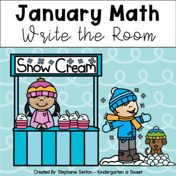 Preview of January Math Write the Room