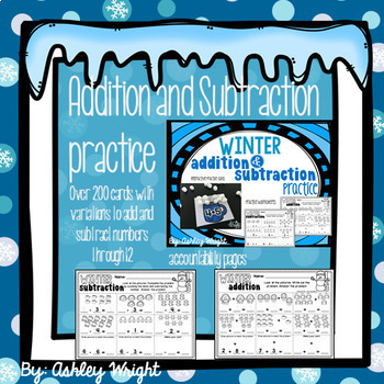Math and Literacy Activities Bundle for January by The Wright Nook
