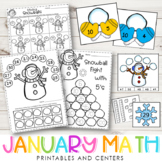 January Math l Printables & Centers