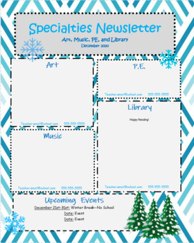 Preview of January Monthly School Newsletter