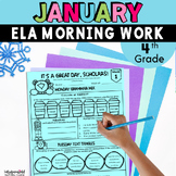 January Morning Bell Work Grade 4 Daily Grammar Vocabulary