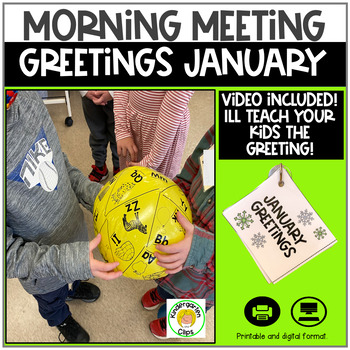 Preview of January Morning Meeting Greetings