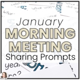 January Morning Meeting Share Prompts | Morning Meeting Cards