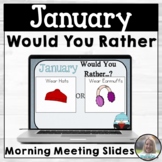 January Morning Meeting Slides | Daily Would You Rather | 
