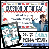 January Morning Meeting Slides | Morning Message Digital A