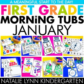 Preview of January Morning Tubs for 1st Grade