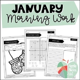 January Morning Work | For Upper Elementary | ELA and Math Review