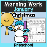 January Morning Work {PreK}