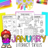 January NO PREP | Morning Work | 3rd Grade Literacy Worksh