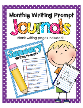 Preview of January NO PREP Journal Prompts