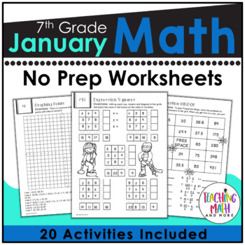 january math worksheets 7th grade winter math worksheets grade 7