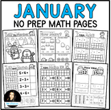 DOLLAR DEAL January NO PREP Math Worksheets Counting Addin