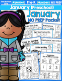 January NO PREP Packet (Preschool)