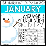 January NO PREP: Winter Language & Articulation