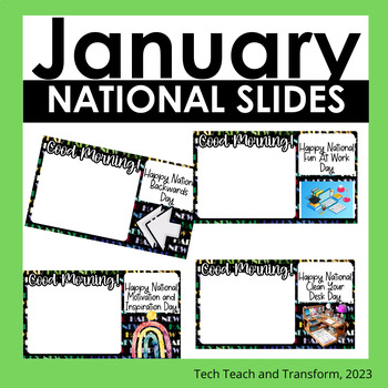 Preview of January National Days Slides