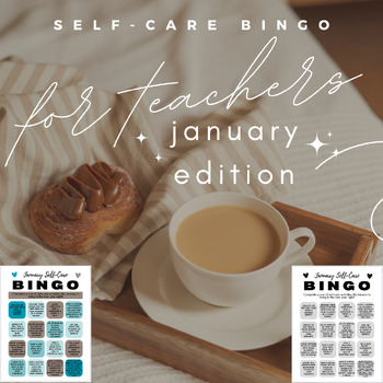 Preview of January/New Year Teacher Self-Care Bingo | For After Winter Break