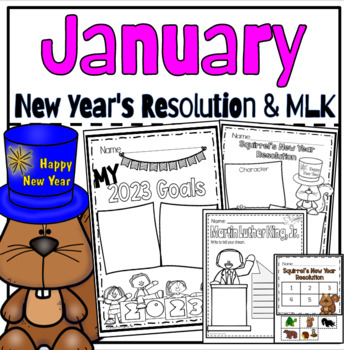 Preview of January New Year's Resolution & Martin Luther King, Jr Activities
