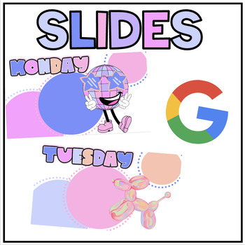 Preview of January/New Years Google Slides