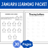 January No Prep Activities Packet for Kinder, Back From wi