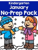 January No-Prep Pack for Kindergarten