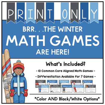 Preview of January: PRINT Brr . . .The Winter Math Games Are Here!
