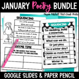 January Poems Digital & Paper Poetry Unit