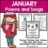 January Poems and Songs for Poetry Unit (Printable) and Go