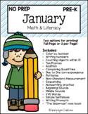 January Pre-K Math & Literacy