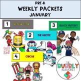January Pre-K Weekly Packets