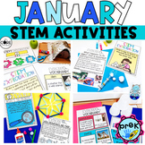 January PreK STEM Activities | Preschool winter STEM Bundl
