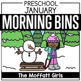January Preschool/Pre-K Morning Bins! | Winter | Holiday