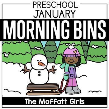 Preview of January Preschool/Pre-K Morning Bins! | Winter | Holiday
